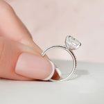 Load image into Gallery viewer, 3.50 CT Radiant Cut Hidden Halo Engagement Ring Mapple Gems