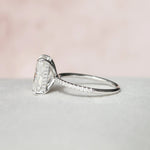 Load image into Gallery viewer, 3.50 CT Radiant Cut Hidden Halo Engagement Ring Mapple Gems