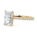 Load image into Gallery viewer, 2.50 CT Radiant Cut Lab Grown Diamond Pave Engagement Ring Mapple Gems