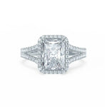 Load image into Gallery viewer, 3.50 CT Radiant Cut Moissanite Engagement Ring Mapple Gems