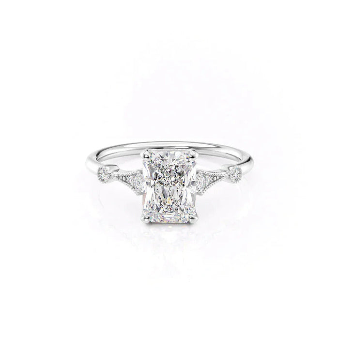 2.00 CT Radiant Cut Moissanite Engagement Ring Mapple Gems