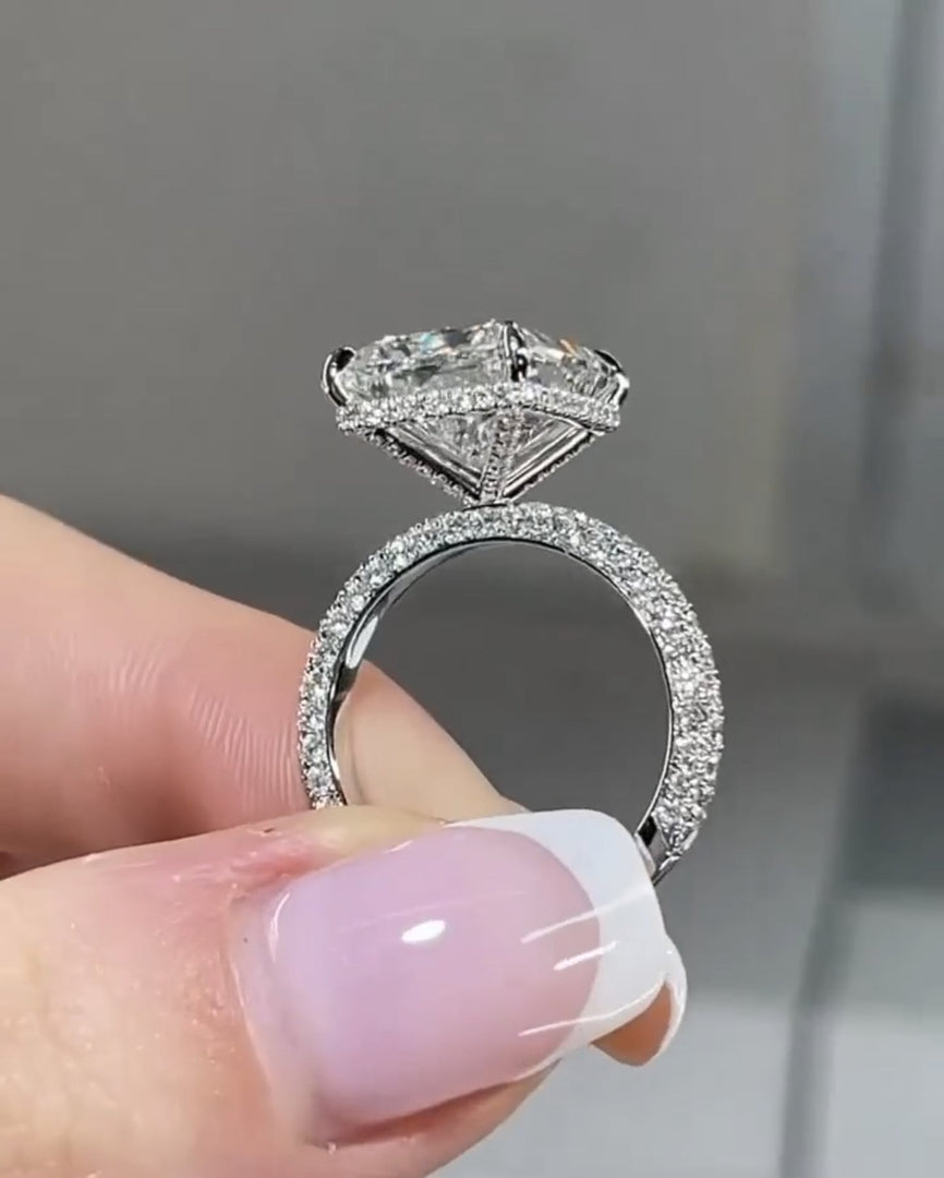 Custom Radiant Cut Engagement Ring