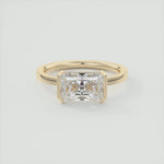 Load image into Gallery viewer, 3.50 CT Radiant Cut Moissanite Half Bezel Engagement Ring Mapple Gems