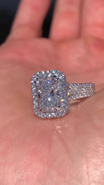 Load image into Gallery viewer, Classic Halo Moissanite Wedding Ring