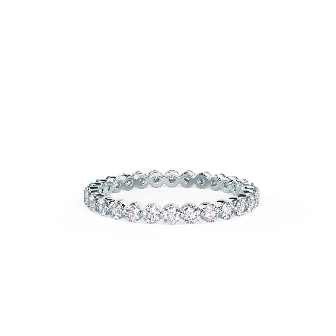 Round Brilliant Cut 1.5mm Full Eternity Wedding Band Mapple Gems