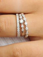 Load image into Gallery viewer, 0.10CTW Round Brilliant Cut 6 Prong Perfect Wedding Band Mapple Gems