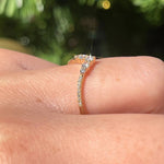 Load image into Gallery viewer, 0.20CTW Round Brilliant Cut Curved Eternity Wedding Band Mapple Gems