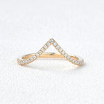 Load image into Gallery viewer, 0.15 CTW Round Brilliant Cut Curved Eternity Wedding Band Mapple Gems