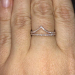Load image into Gallery viewer, 0.15 CTW Round Brilliant Cut Curved Eternity Wedding Band Mapple Gems