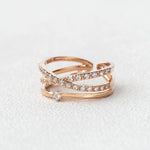 Load image into Gallery viewer, 0.35TCW Round Brilliant Cut Flexible Gift Wedding Band for Her Mapple Gems