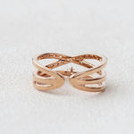 Load image into Gallery viewer, 0.35TCW Round Brilliant Cut Flexible Gift Wedding Band for Her Mapple Gems