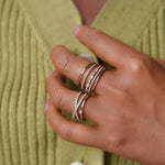 Load image into Gallery viewer, 0.35TCW Round Brilliant Cut Flexible Gift Wedding Band for Her Mapple Gems