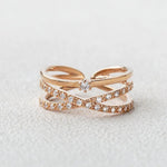 Load image into Gallery viewer, 0.35TCW Round Brilliant Cut Flexible Gift Wedding Band for Her Mapple Gems