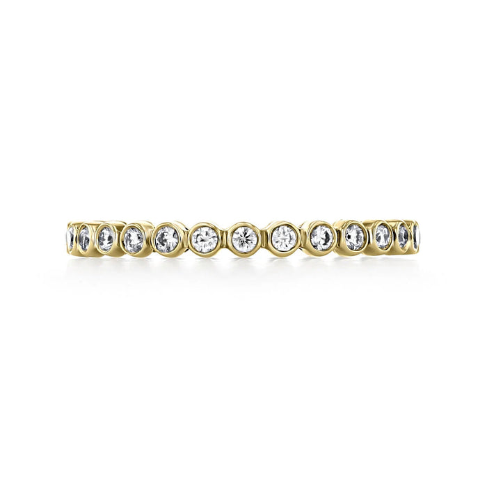 Round Brilliant Cut Full Eternity Bazel Setting Wedding Band Mapple Gems