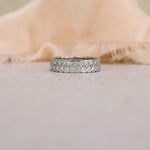 Load image into Gallery viewer, Round Brilliant Cut Full Eternity Bezel Set Wedding Band Mapple Gems