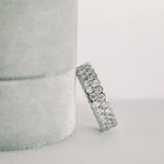 Load image into Gallery viewer, Round Brilliant Cut Full Eternity Bezel Set Wedding Band Mapple Gems