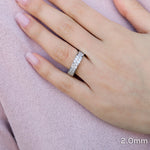 Load image into Gallery viewer, Round Brilliant Cut Full Eternity Bezel Set Wedding Band Mapple Gems