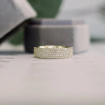 Load image into Gallery viewer, Round Brilliant Cut Full Eternity Moissanite Wedding Band Mapple Gems