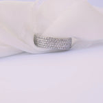 Load image into Gallery viewer, Round Brilliant Cut Full Eternity Moissanite Wedding Band Mapple Gems
