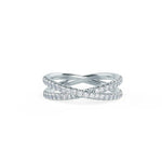 Load image into Gallery viewer, Round Brilliant Cut Full Eternity Twisted Wedding Band Mapple Gems
