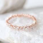 Load image into Gallery viewer, 0.54ctw Round Brilliant Cut Full Eternity Wedding Band Mapple Gems