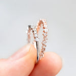 Load image into Gallery viewer, 0.54ctw Round Brilliant Cut Full Eternity Wedding Band Mapple Gems