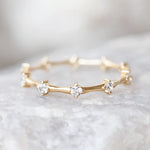 Load image into Gallery viewer, unique Round Brilliant Cut Full Eternity Wedding Band Mapple Gems
