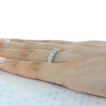 Load image into Gallery viewer, Round Brilliant Cut Full Eternity Wedding Band Mapple Gems