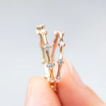 Load image into Gallery viewer, unique Round Brilliant Cut Full Eternity Wedding Band Mapple Gems