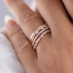 Load image into Gallery viewer, 0.54ctw Round Brilliant Cut Full Eternity Wedding Band Mapple Gems