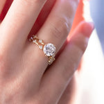Load image into Gallery viewer, unique Round Brilliant Cut Full Eternity Wedding Band Mapple Gems