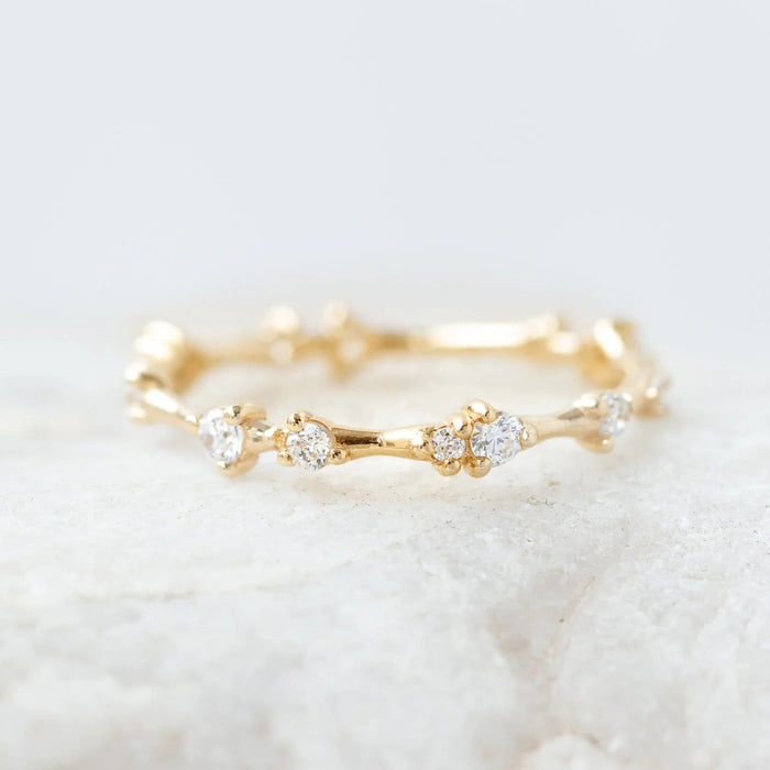 Round Brilliant Cut Full Eternity Wedding Band Mapple Gems