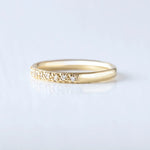 Load image into Gallery viewer, 0.20 TCW Round Brilliant Cut Half Eternity Wedding Band Mapple Gems