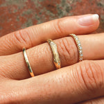 Load image into Gallery viewer, 0.20 TCW Round Brilliant Cut Half Eternity Wedding Band Mapple Gems