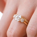 Load image into Gallery viewer, 0.20 TCW Round Brilliant Cut Half Eternity Wedding Band Mapple Gems