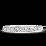 Load image into Gallery viewer, Round Brilliant Cut Half Eternity Wedding Band Mapple Gems