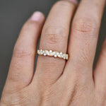 Load image into Gallery viewer, 0.39CTW Round Brilliant Cut Moissanite Bridal Stack Wedding Band Mapple Gems