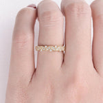 Load image into Gallery viewer, 0.39CTW Round Brilliant Cut Moissanite Bridal Stack Wedding Band Mapple Gems