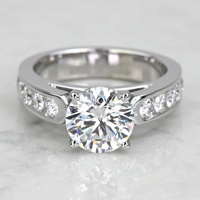 2.00 Ct Round Cut Lab Grown Diamond Engagement Ring Mapple Gems