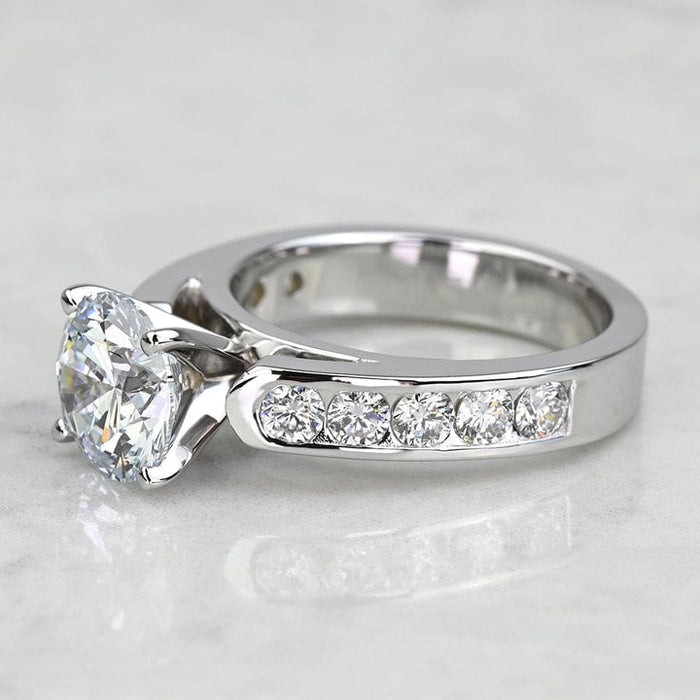 2.00 Ct Round Cut Lab Grown Diamond Engagement Ring Mapple Gems