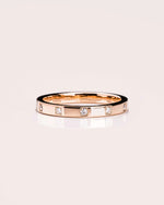 Load image into Gallery viewer, 0.10 TCW Round Cut Lab Grown Diamond Wedding Band Gift For Her Mapple Gems
