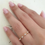 Load image into Gallery viewer, 0.15 TCW Round Cut Lab Grown Diamond Wedding Band Gift For Her Mapple Gems