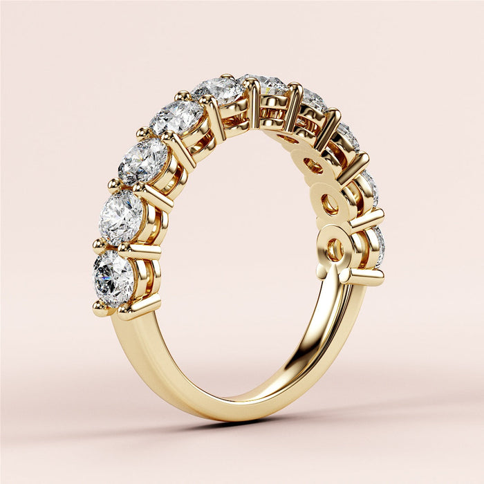 0.50 TCW Round Cut Lab Grown Diamond Wedding Band Gift For Her Mapple Gems