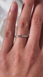 Load image into Gallery viewer, 0.15 TCW Round Cut Lab Grown Diamond Wedding Band Gift For women Mapple Gems