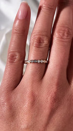 Load image into Gallery viewer, 0.15 TCW Round Cut Lab Grown Diamond Wedding Band Gift For women Mapple Gems