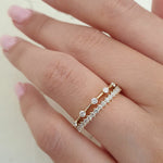 Load image into Gallery viewer, 0.15 TCW Round Cut Lab Grown Diamond Wedding Band Gift For Her Mapple Gems