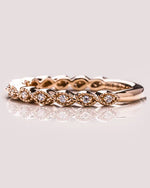 Load image into Gallery viewer, 0.15 TCW Round Cut Lab Grown Diamond Wedding Band Gift For Her Mapple Gems