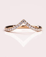 Load image into Gallery viewer, 0.25 TCW Round Cut Lab Grown Diamond Wedding Band Gift For Her Mapple Gems