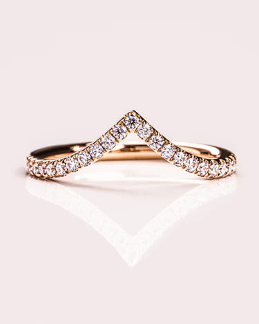 0.25 TCW Round Cut Lab Grown Diamond Wedding Band Gift For Her Mapple Gems