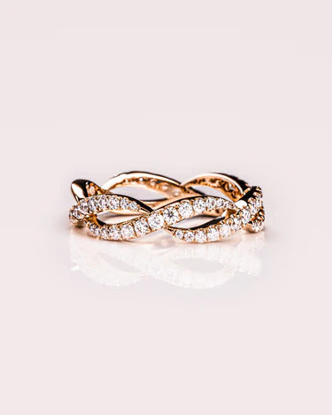 0.40 TCW Round Cut Lab Grown Diamond Wedding Band Gift For Her Mapple Gems